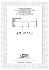 Gessi iSpa 41145 Instrucciones De Instalación