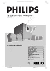 Philips A5.600 Seismic Power 600/MMS 506 Manual Del Usuario