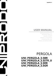 Expondo UNI PERGOLA 3.5STR U Manual De Instrucciones