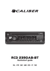 Caliber RCD 239DAB-BT Guia De Inicio Rapido