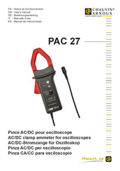 Chauvin Arnoux PAC 20 Manual De Instrucciones