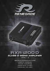 Renegade RXA 1200 D Manual De Uso