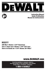 DeWalt DCS377E1 Manual De Instrucciones