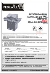 Nexgrill 720-0783EH Manual De Instrucciones