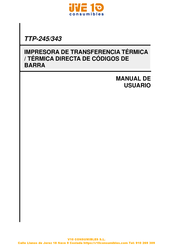 TSC TTP-345 Manual De Usuario