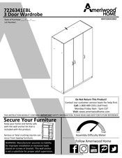 Ameriwood HOME 7226341EBL Manual De Instrucciones