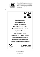 Team kalorik TKG CKM 1010 Manual De Instrucciones