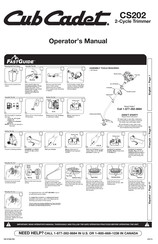 Cub Cadet CS202 Manual Del Operador