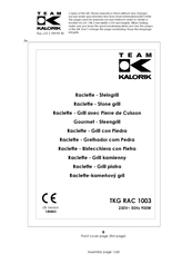 Team kalorik TKG RAC 1003 Manual De Instrucciones