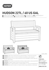 Keter HUDSON 227L / 60 US GAL Instrucciones De Montaje