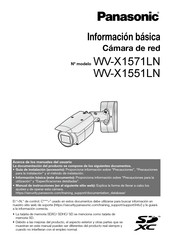 Panasonic WV-X1551LN Información Básica