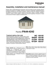 Lemeks 106185 Instrucciones De Montaje, Instalación Y Mantenimiento