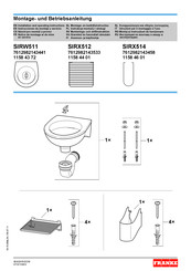 Franke SIRIUS SIRX512 Instrucciones De Montaje Y Servicio