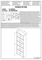 Forma Ideale HUGO 25 OG UP 00828 Instrucciones De Montaje