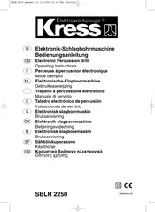 KRESS SBLR 2250 Instrucciones De Servicio