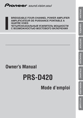 Pioneer PRS-D420 Manual Del Propietário