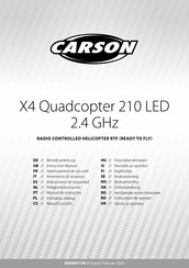 Carson X4 Quadcopter 210 LED Indicaciones De Seguridad