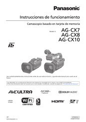 Panasonic AG-CX7 Instrucciones De Funcionamiento
