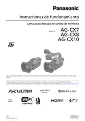 Panasonic AG-CX10 Instrucciones De Funcionamiento