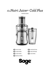 Sage the Nutri Juicer Cold Plus Guía Rápida