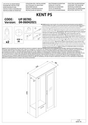 Forma Ideale KENT PS UP 00785 Instrucciones De Montaje