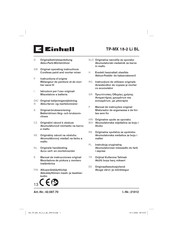 EINHELL TP-MX 18-2 Li Manual De Instrucciones Original