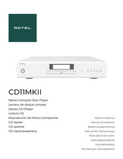 Rotel CD11MKII Manual De Instrucciones