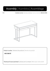 Southern Enterprises HO1154137 Instrucciones De Montaje