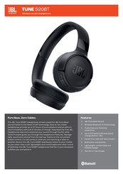 Harman JBL TUNE 520BT Manual Del Usuario