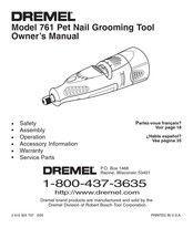 Dremel 761 Pet Manual Del Usuario