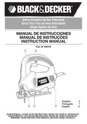 Black and Decker KS410 Manual De Instrucciones