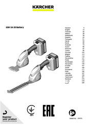 Kärcher GSH 18-20 Battery Manual De Instrucciones