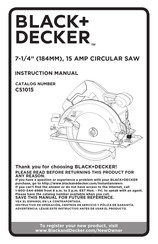 Black and Decker CS1015 Manual De Instrucciones