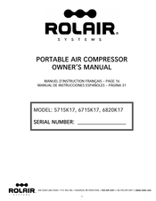 Rolair 5715K17 Manual De Instrucciones