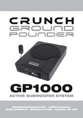 Crunch GP1000 Manual De Uso