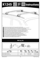 Yakima K1245 Manual De Instrucciones