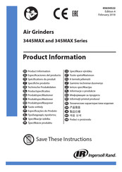 Ingersoll Rand 3445MAX-M Especificaciones Del Producto