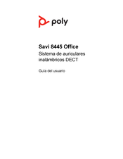 Poly Savi 8445 Office Guia Del Usuario