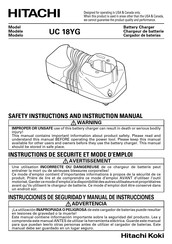 Hitachi Koki UC 18YG Instrucciones De Seguridad Y Manual De Instrucciones