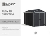 Palram CANOPIA RUBICON 6x12 2x3.8 Instrucciones De Ensamblaje