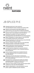 nVent RAYCHEM JB-SPLICE-PI-E Manual De Instrucciones