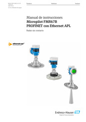 Endress+Hauser Micropilot FMR67B Manual De Instrucciones