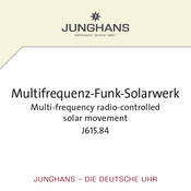 Junghans J615.84 Manual Del Usuario