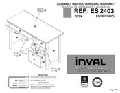 Inval ES 2403 Manual De Ensamble Y Garantia