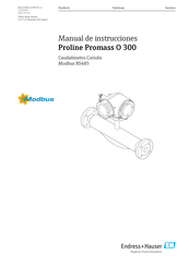 Endress+Hauser Proline Promass O 300 Manual De Instrucciones