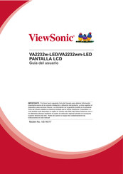 ViewSonic VA2232wm-LED Guia Del Usuario