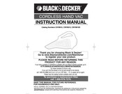 Black and Decker CWV9610 Manual De Instrucciones