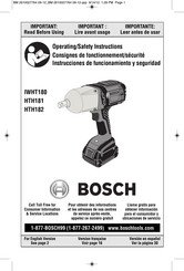 Bosch HTH182 Instrucciones De Funcionamiento Y Seguridad