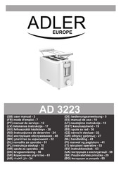 Adler europe AD 3223 Manual De Uso