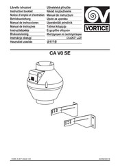 Vortice CA V0 SE Manual De Instrucciones